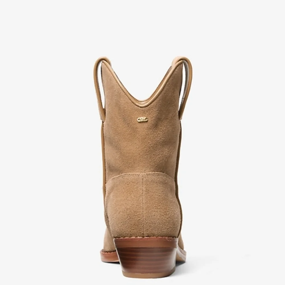 NIB MICHAEL Michael Kors Noemie Suede Boot- Husk